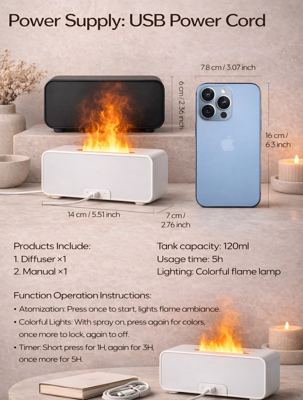 Flame Aroma Diffuser