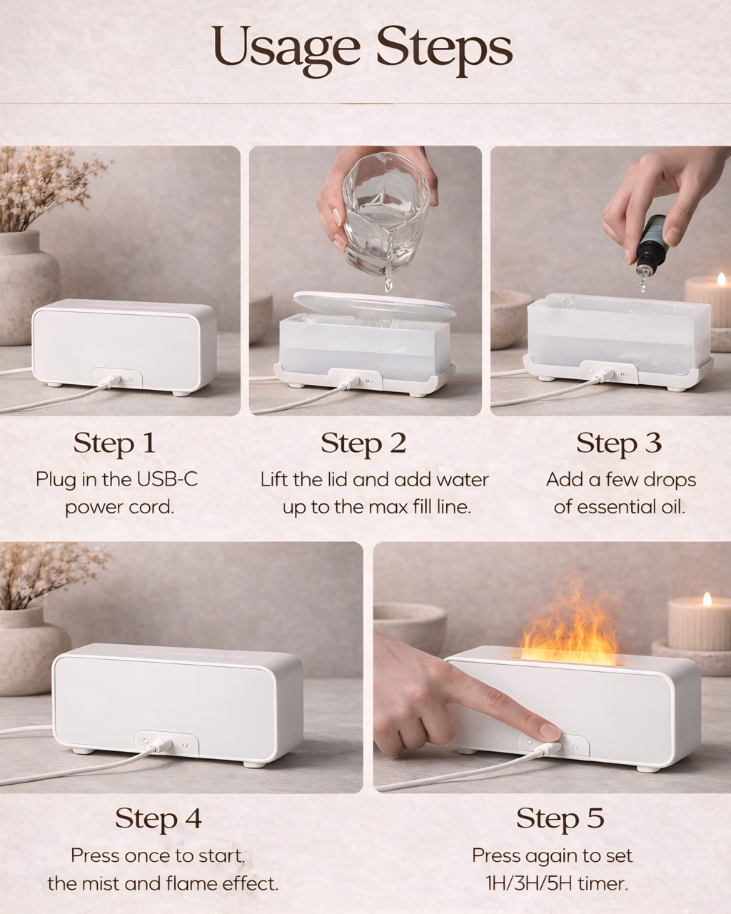 Flame Aroma Diffuser